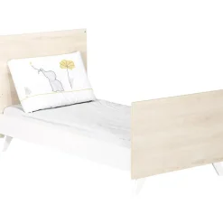 Pack duo Scandi naturel lit bébé évolutif et commode à langer