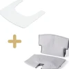 Pack tablette et coussin pour chaise haute Syt évolutive blanche