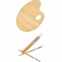Palette de peinture et ses pinceaux
