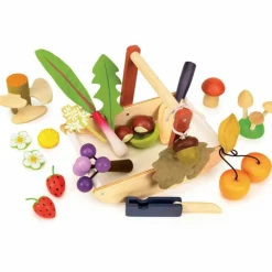 Panier cueillette sauvage en bois