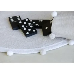 Panier de rangement Bubbly en coton gris (30 x 30 cm)