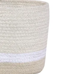 Panier de rangement en coton My Little Ones ivoire (15 x 15 x 15 cm)