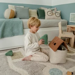 Panier de rangement maison toffee (22 x 22 x 34 cm)