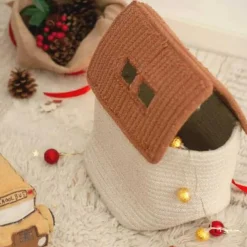 Panier de rangement maison toffee (22 x 22 x 34 cm)