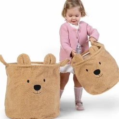 Panier de rangement Teddy beige (40 x 40 cm)