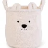 Panier de rangement Teddy écru (30 x 30 cm)