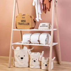 Panier de rangement Teddy écru (30 x 30 cm)