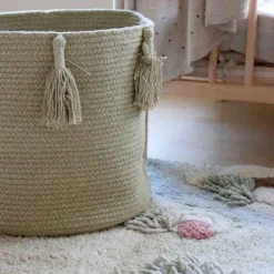 Panier de rangement Woody Olive (30 x 30 cm)