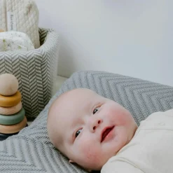 Panier de toilette Dawn nordic blue-ecru