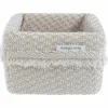 Panier de toilette Happiness Urban Taupe-Ecru (18 x 18 cm)