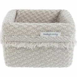 Panier de toilette Happiness Urban Taupe-Ecru (18 x 18 cm)