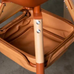 Panier effet cuir nude pour chaise haute Evolu