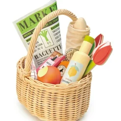 Panier jour de marché en bois