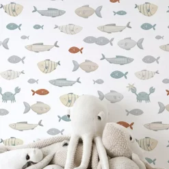 Papier peint Balade sous-marine Les poissons (50 cm x 10 m)