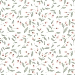 Papier peint Boutons de fleurs (50 cm x 10 m)