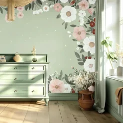 Papier peint décor XL Grandes fleurs