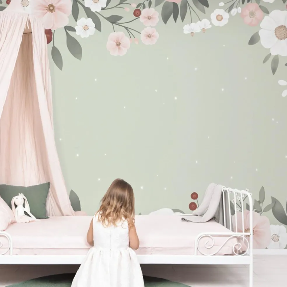 Papier peint décor XL Grandes fleurs