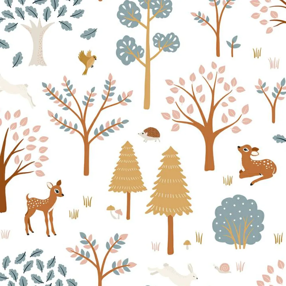 Papier peint faon Forest Living (50 cm x 10 m)