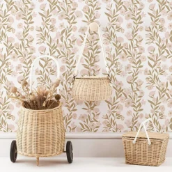 Papier peint Guirlandes de fleurs (50 cm x 10 m)