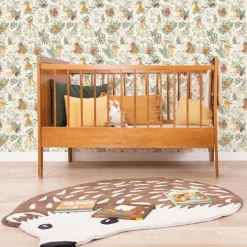 Papier peint intissé Amis de la forêt beige (10 m)