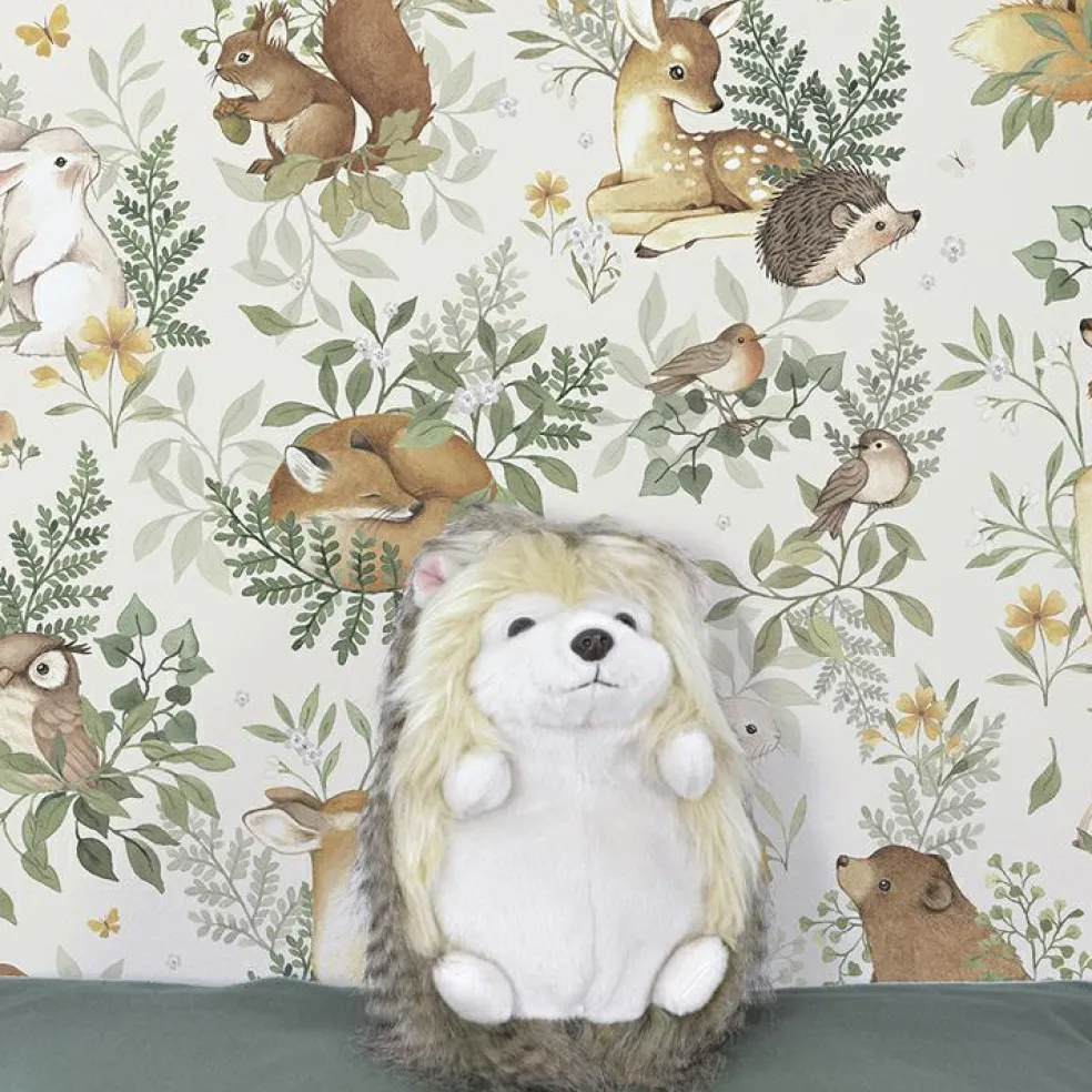 Papier peint intissé Amis de la forêt beige (10 m)