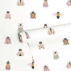 Papier peint Jolis insectes (50 cm x 10 m)