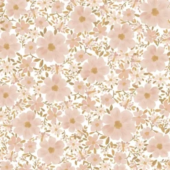 Papier peint Les fleurs fond blanc (50 cm x 10 m)