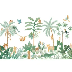 Papier peint panoramique Aventure dans la jungle
