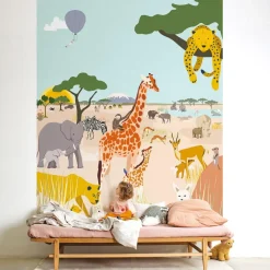 Papier peint panoramique Safari (250 x 200 cm)