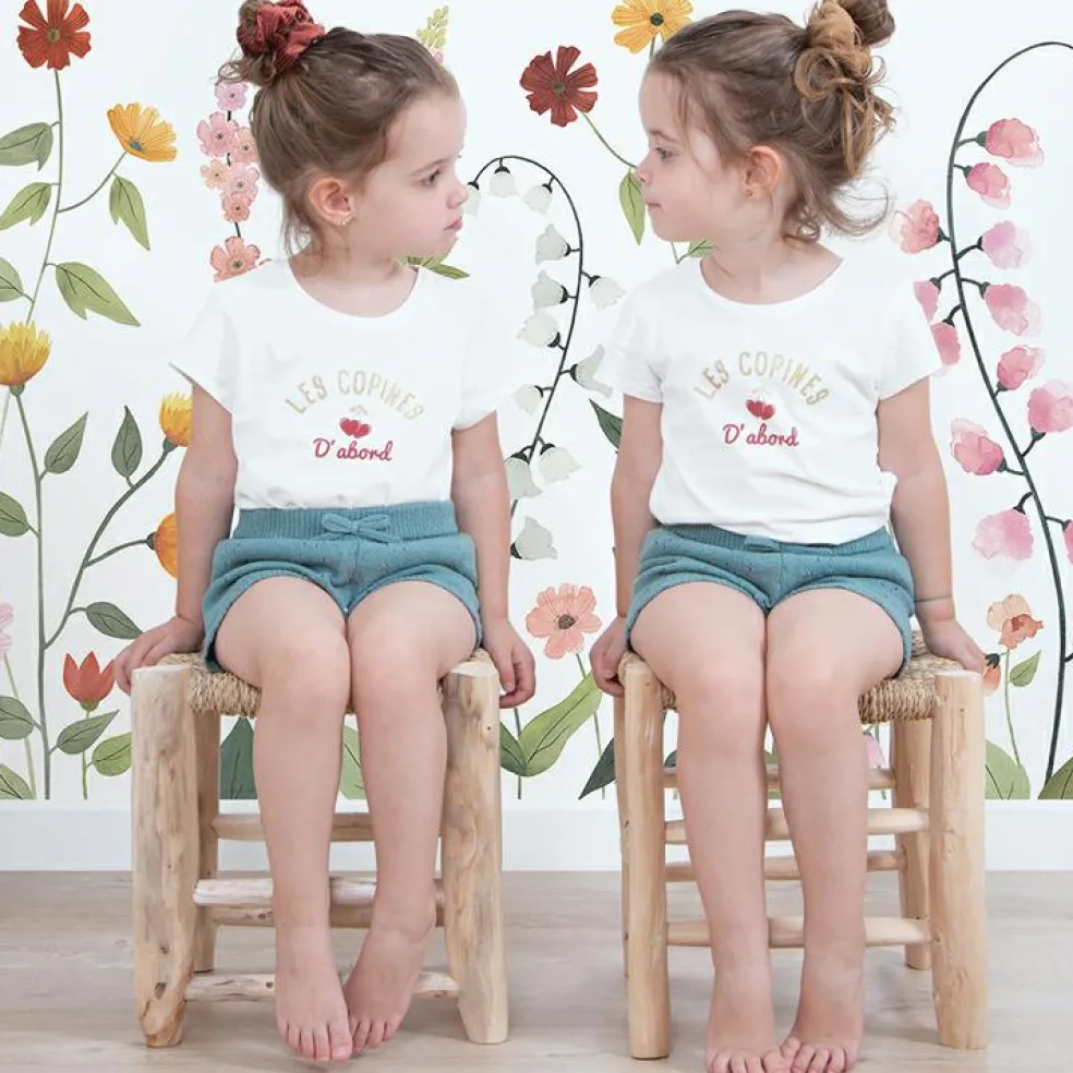 Papier peint panoramique fleurs Queyran (200 x 248 cm)