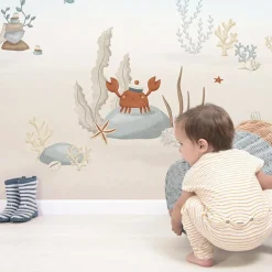 Papier peint panoramique Fonds marins les baleines