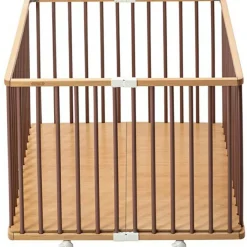 Parc pliant carré en bois Gaby hybride vieux rose