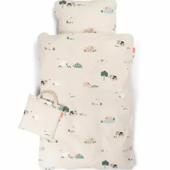 Parure de lit junior Tiny farm Sable (100 x 140 cm)