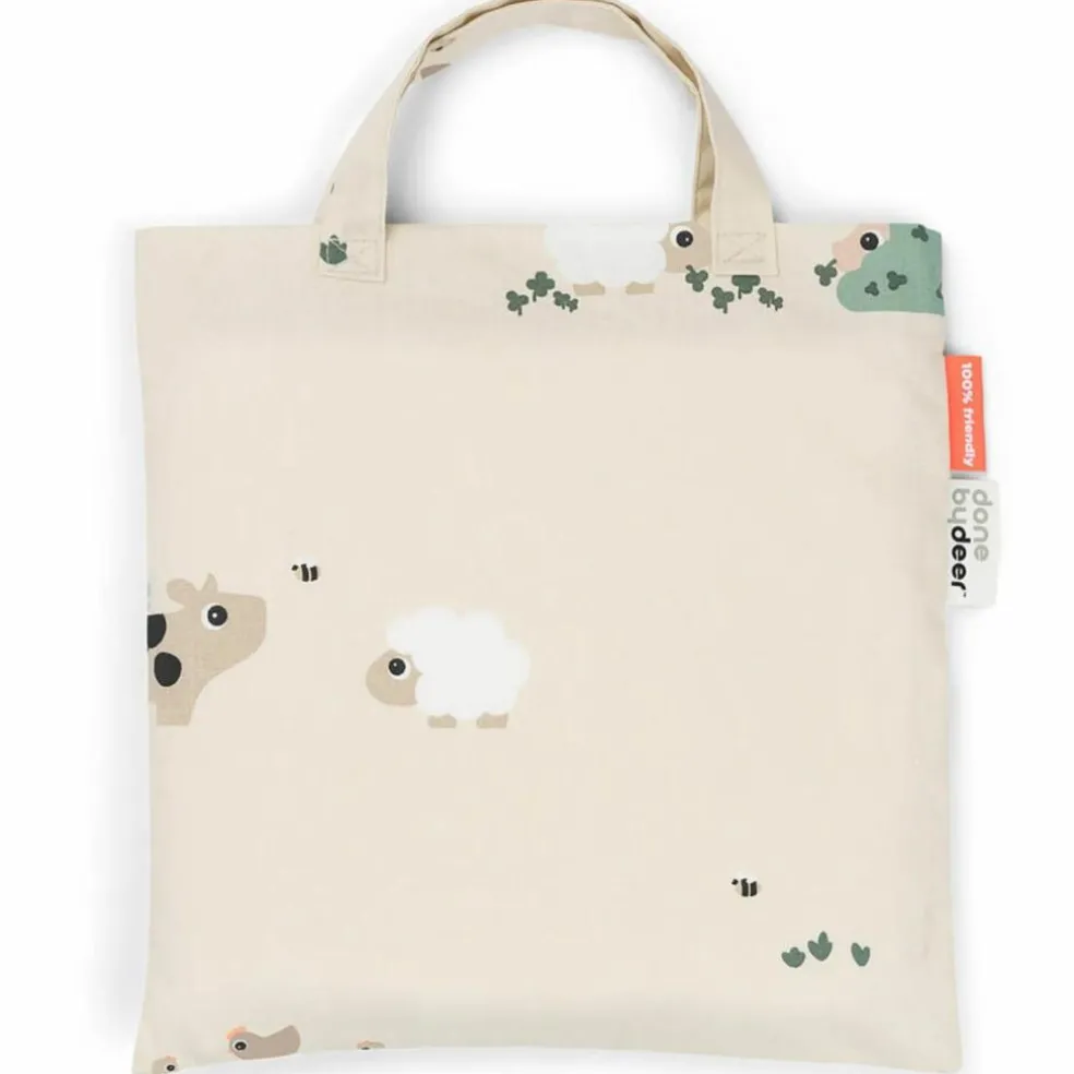 Parure de lit junior Tiny farm Sable (100 x 140 cm)