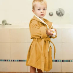 Peignoir chat caramel personnalisable (2-4 ans)