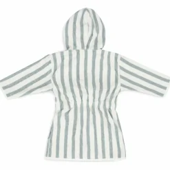 Peignoir en éponge Stripe Sea Green (3-4 ans)