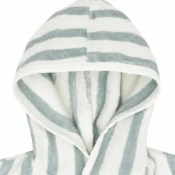 Peignoir en éponge Stripe Sea Green (3-4 ans)