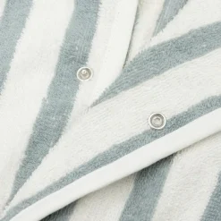 Peignoir en éponge Stripe Sea Green (3-4 ans)
