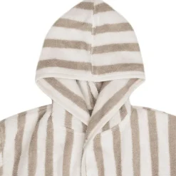 Peignoir en éponge Stripe Olive Green (3-4 ans)