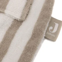 Peignoir en éponge Stripe Olive Green (3-4 ans)