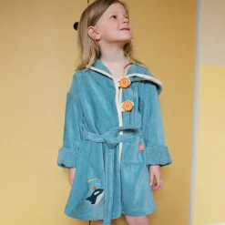 Peignoir orque océan personnalisable (2-4 ans)