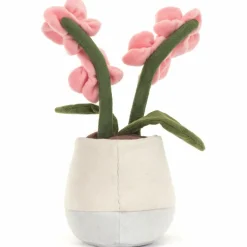 Peluche Amuseable Orchidée rose (25 cm)