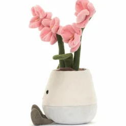 Peluche Amuseable Orchidée rose (25 cm)