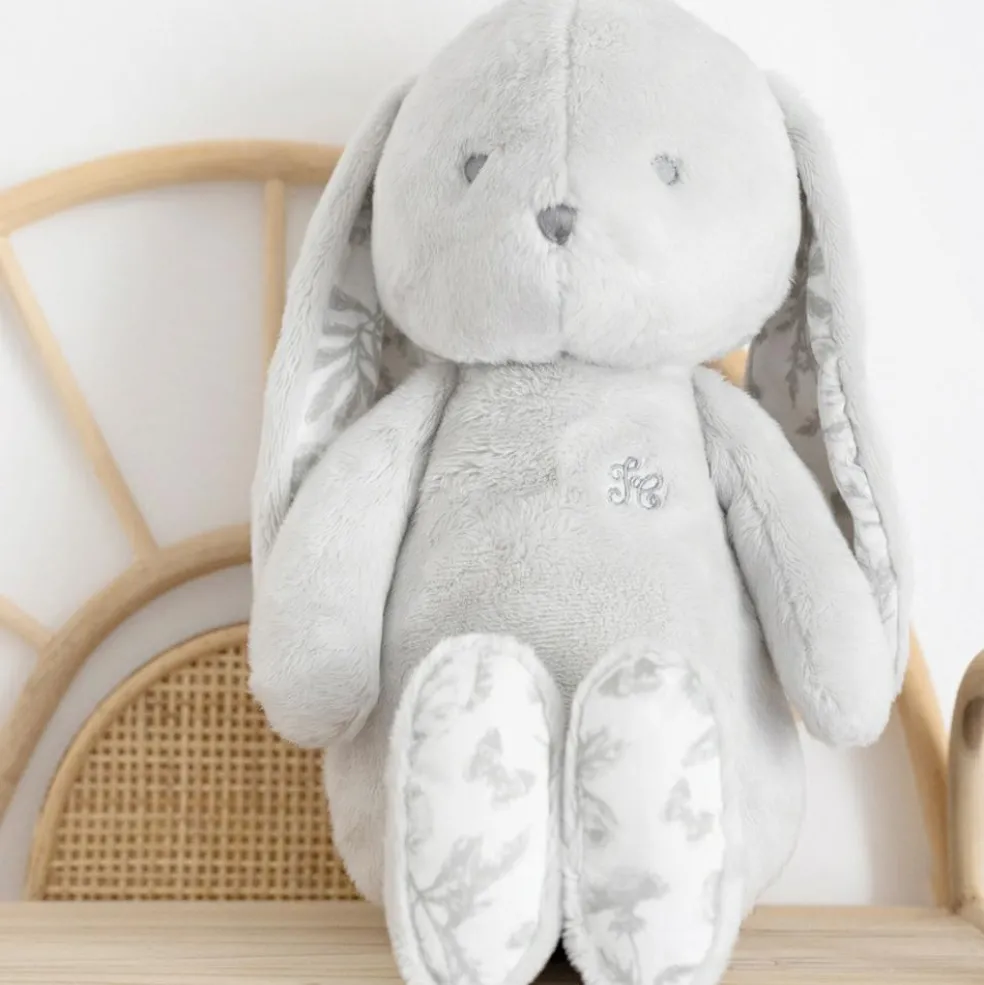 Peluche Augustin le lapin gris (25 cm)