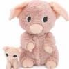 Peluche Barbekiou maman et bébé Les Ptipotos Rose (25 cm)