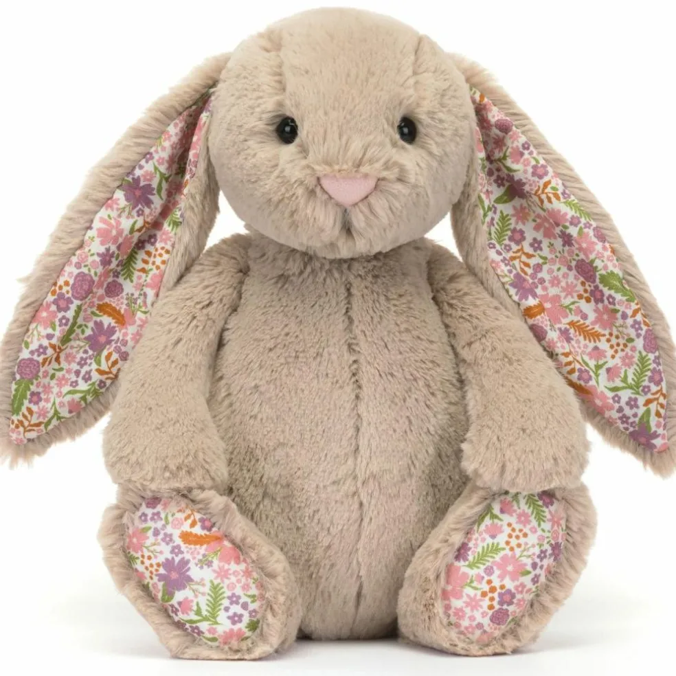 Peluche Bashful Lapin en fleurs Beige (31 cm)