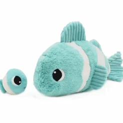 Peluche Bigou maman et bébé Les Ptipotos Aqua (38 cm)