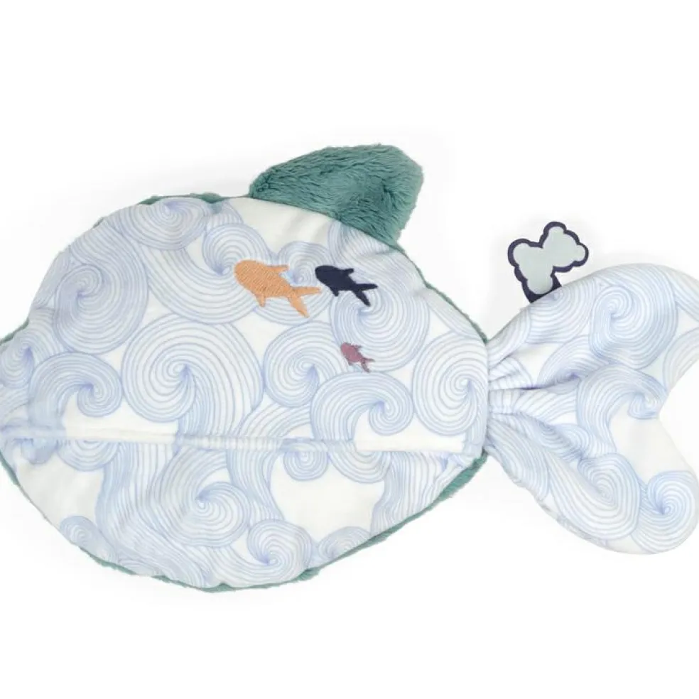 Peluche bouillotte bien-être poisson Petit calme (25 cm)