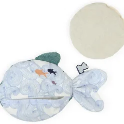 Peluche bouillotte bien-être poisson Petit calme (25 cm)