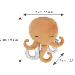 Peluche bouillotte bien-être poulpe Petit calme (28 cm)